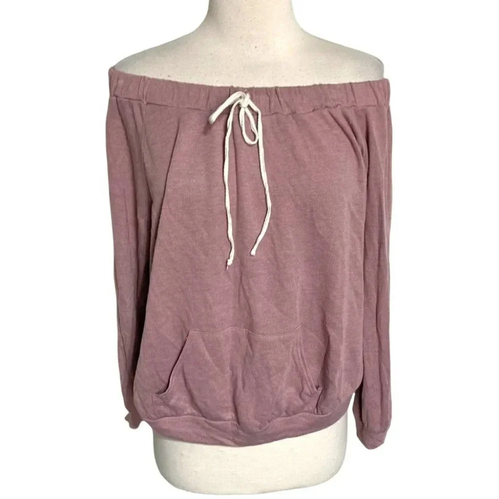 Staccato S dusty pink off the‎ shoulders sweatshirt